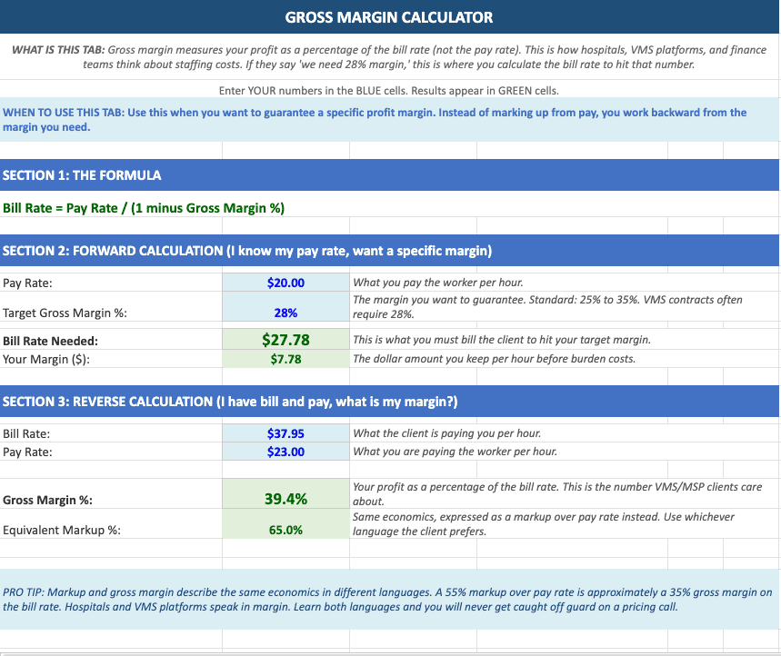 How To Charge Staffing Services Pricing Calculator - Image 5