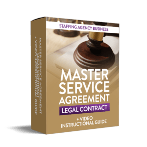 Staffing Agency Contract Template - Master Service Agreement Template (Single Edible Document)