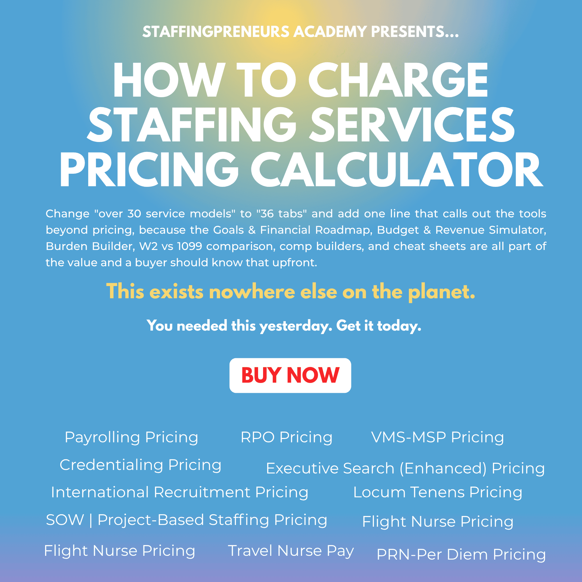 How To Charge Staffing Services Pricing Calculator