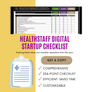 HealthStaff Digital Startup Checklist Cover