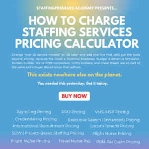 How To Charge Staffing Services Pricing Calculator