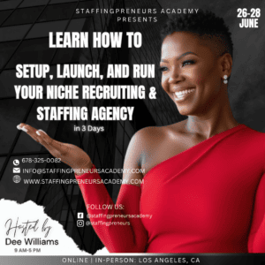Staffingpreneurs Academy: 3-Day Live Bootcamp: How to Start & Run a Human + AI Staffing Agency Build And Run