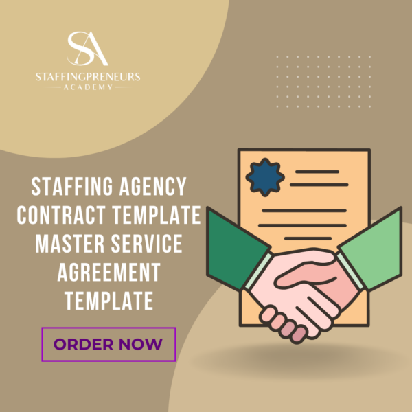 Staffing Agency Contract Template - Master Service Agreement Template (Single Edible Document)
